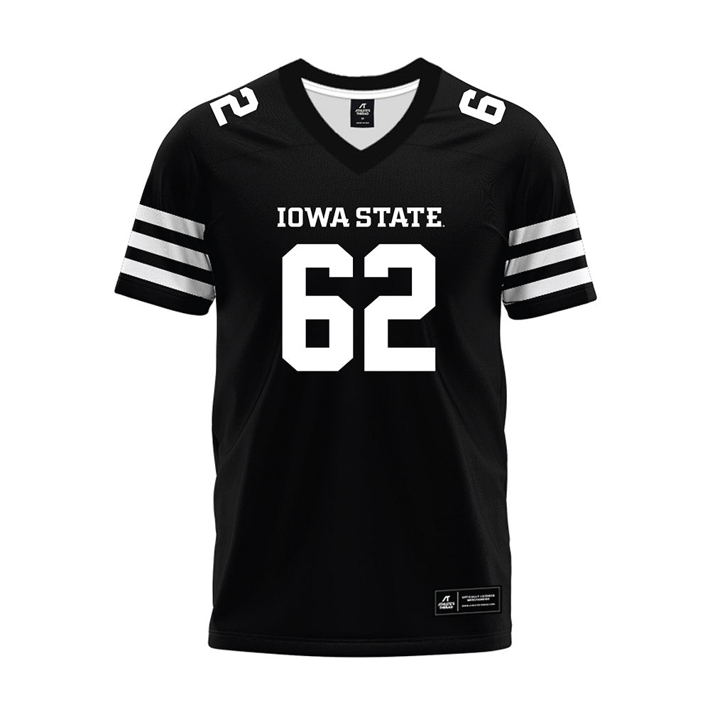 Iowa State - NCAA Football : Braden Simonsen - Black Premium Football Jersey-0