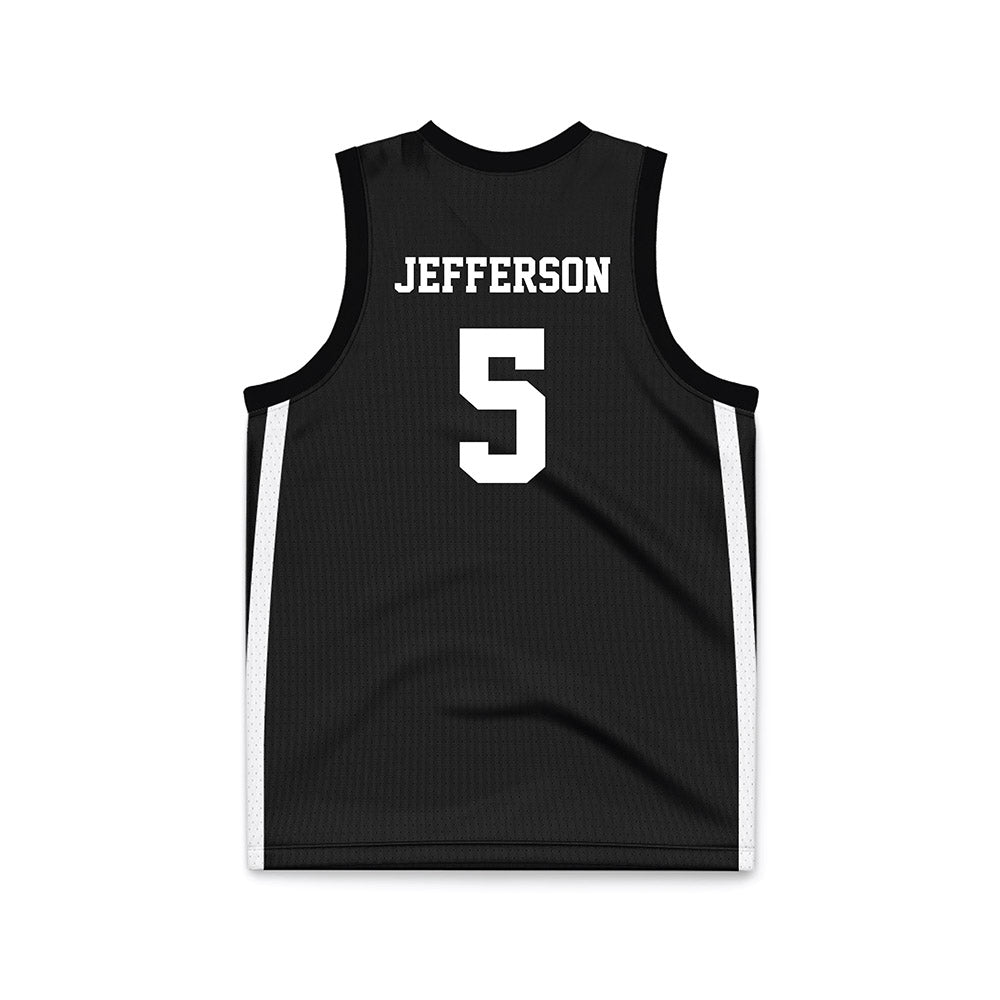 Iowa State - NCAA Men's Basketball : Joshua Jefferson - Black Basketball Jersey-1