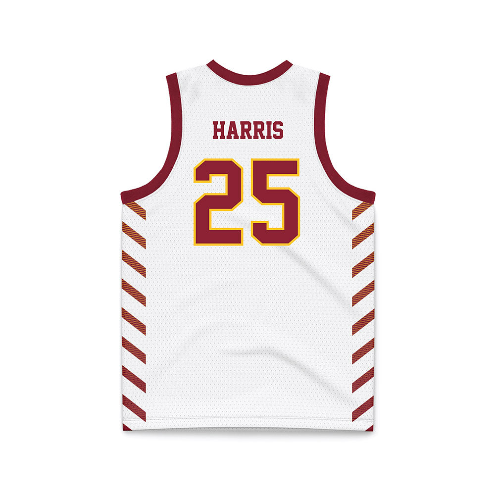 Iowa State - NCAA Women's Basketball : sydney harris - White Basketball Jersey-1