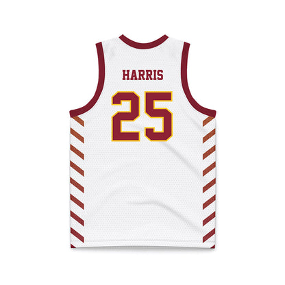 Iowa State - NCAA Women's Basketball : sydney harris - White Basketball Jersey-1