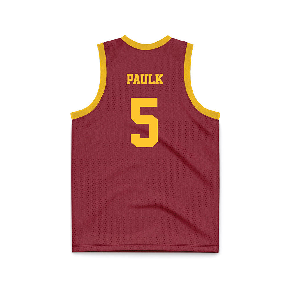 Iowa State - NCAA Women's Basketball : Evangelia Paulk - Cardinal Basketball Jersey-1