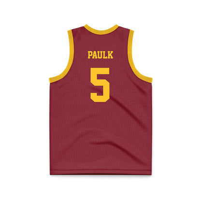 Iowa State - NCAA Women's Basketball : Evangelia Paulk - Cardinal Basketball Jersey-1