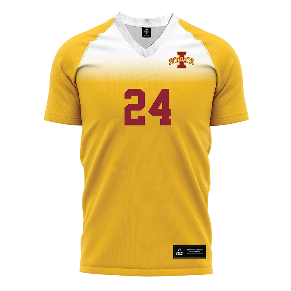 Iowa State - NCAA Women's Soccer : Sydney Walters - Gold Soccer Jersey-0