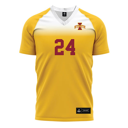 Iowa State - NCAA Women's Soccer : Sydney Walters - Gold Soccer Jersey-0