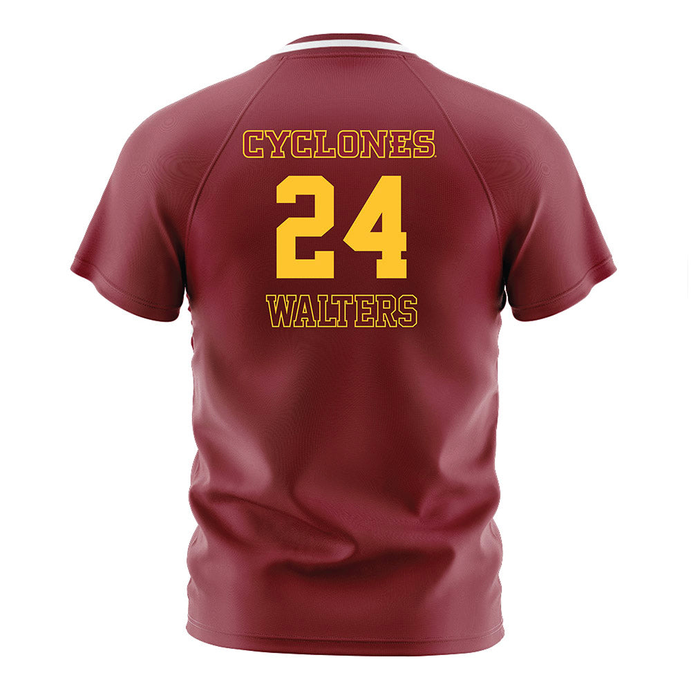 Iowa State - NCAA Women's Soccer : Sydney Walters - Cardinal Soccer Jersey-1