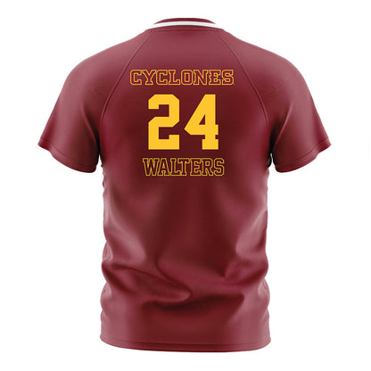 Iowa State - NCAA Women's Soccer : Sydney Walters - Cardinal Soccer Jersey-1