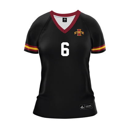 Iowa State - NCAA Women's Volleyball : baileigh carlsen - Black Volleyball Jersey-0