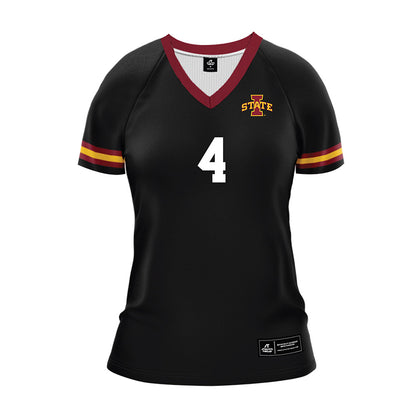 Iowa State - NCAA Women's Volleyball : Reagan Hanfelt - Black Volleyball Jersey-0