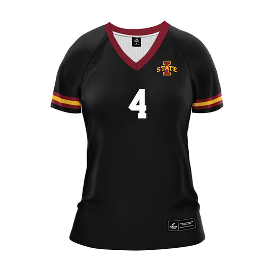 Iowa State - NCAA Women's Volleyball : Reagan Hanfelt - Black Volleyball Jersey-0