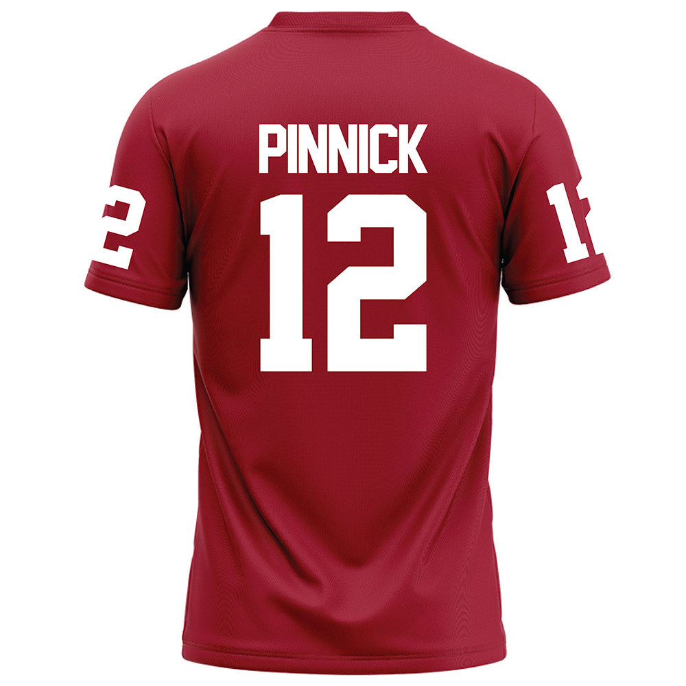 WSU - NCAA Football : Caden Pinnick - Red Football Jersey-1