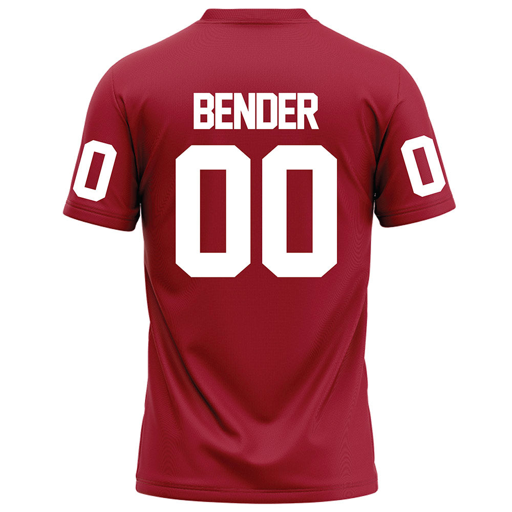 WSU - NCAA Football : Oliver Bender - Red Football Jersey-1