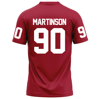 WSU - NCAA Football : Akio Martinson - Red Football Jersey-1