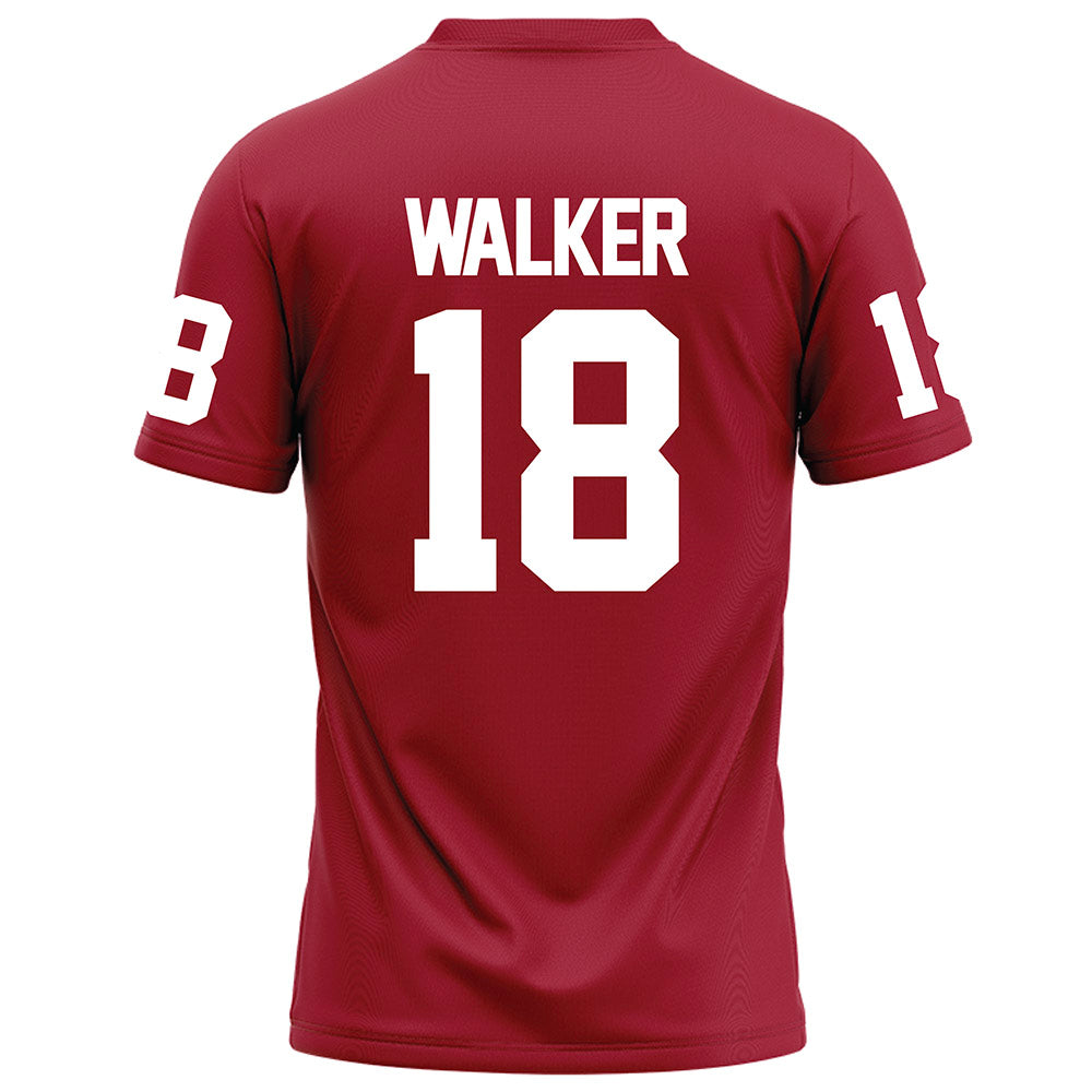 WSU - NCAA Football : Jevon Walker - Red Football Jersey-1