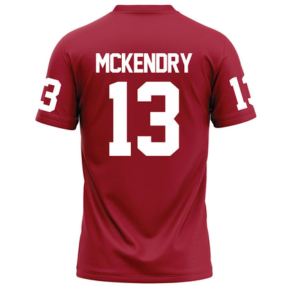 WSU - NCAA Football : Ryan McKendry - Red Football Jersey-1
