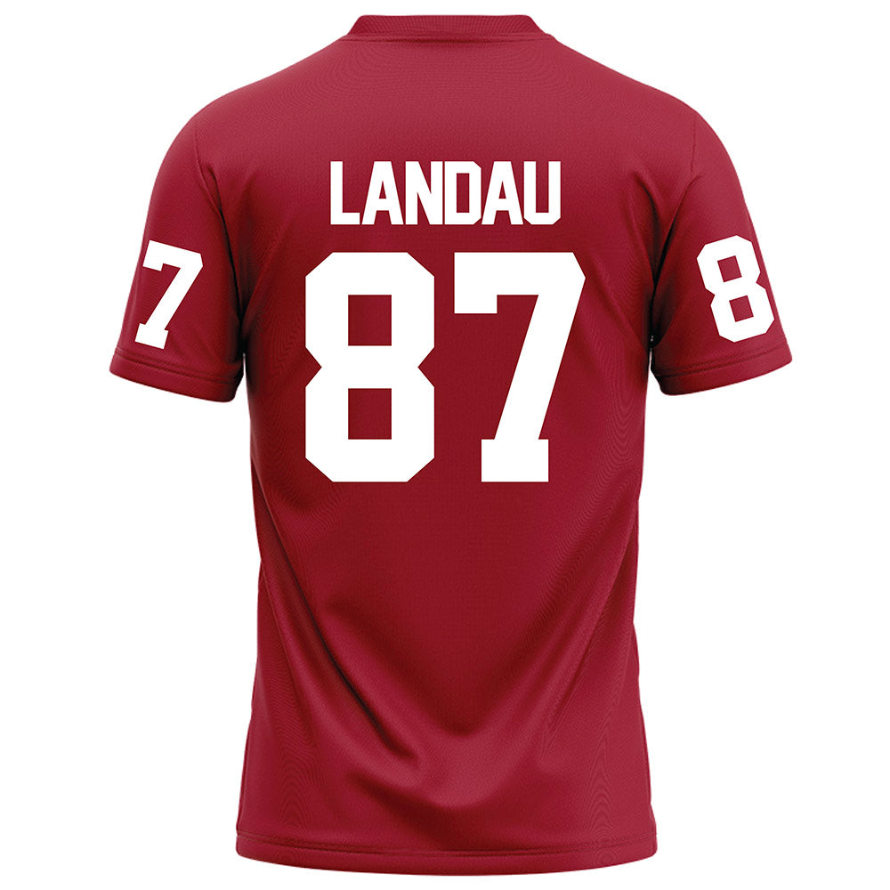 WSU - NCAA Football : Cash Landau - Red Football Jersey-1