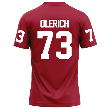 WSU - NCAA Football : AJ Olerich - Red Football Jersey-1