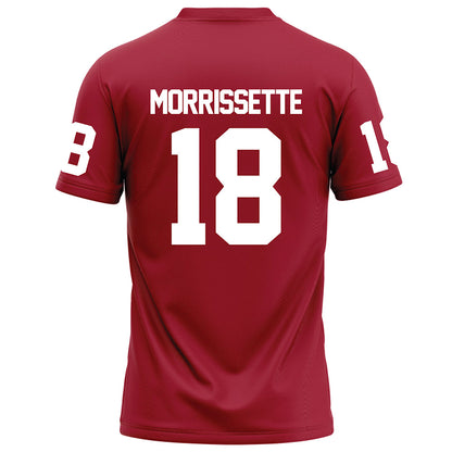 WSU - NCAA Football : Barry Morrissette - Red Football Jersey-1