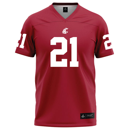 WSU - NCAA Football : CJ Toney - Red Football Jersey-0