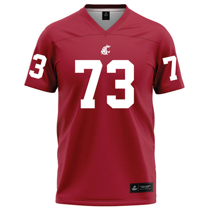 WSU - NCAA Football : AJ Olerich - Red Football Jersey-0