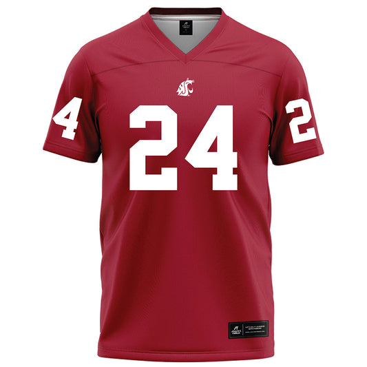 WSU - NCAA Football : Elmo Wartson - Red Football Jersey-0