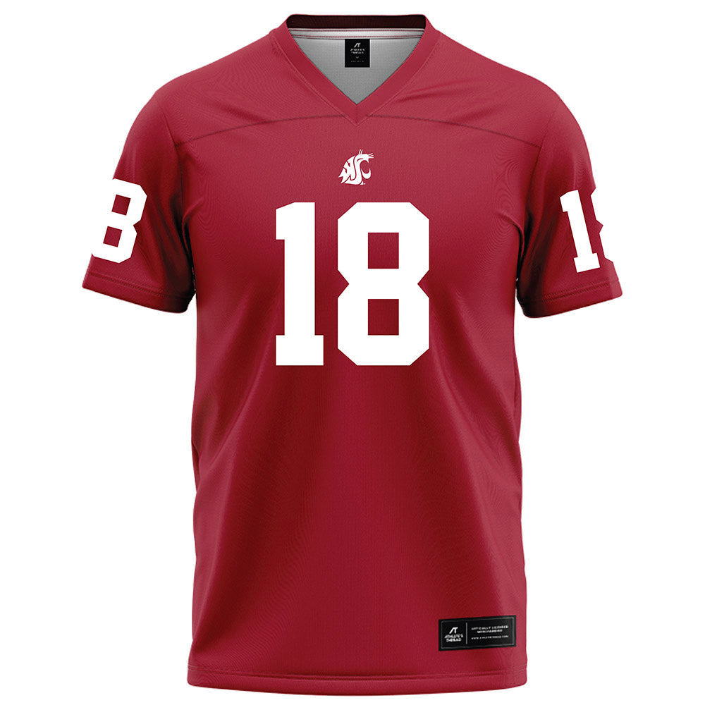 WSU - NCAA Football : Jevon Walker - Red Football Jersey-0