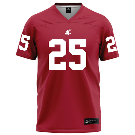 WSU - NCAA Football : Marquez Wimberly - Red Football Jersey-0