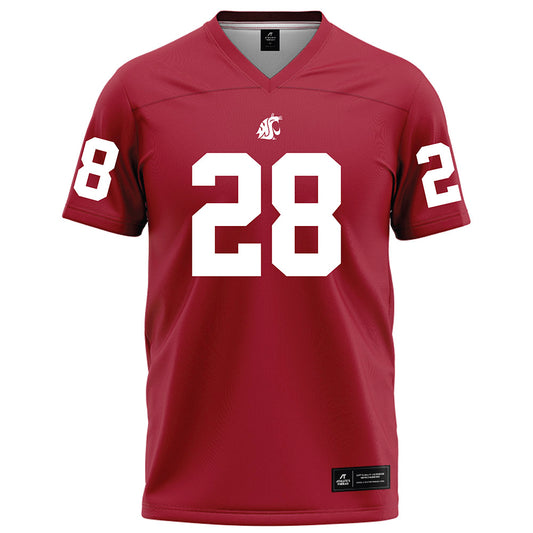 WSU - NCAA Football : Kyle Peterson - Red Football Jersey-0