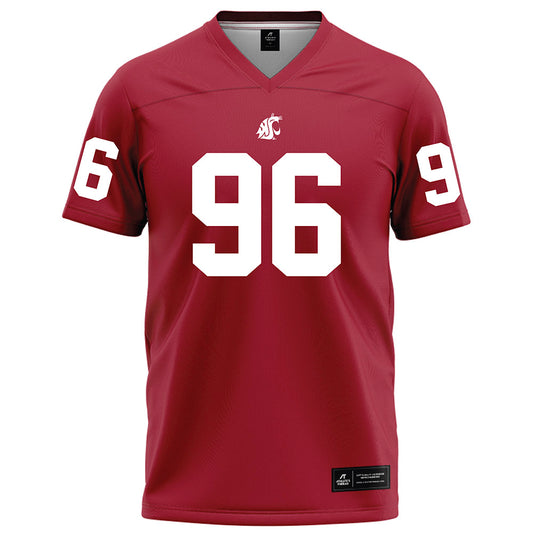 WSU - NCAA Football : Jack Procter - Red Football Jersey-0