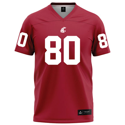 WSU - NCAA Football : Noah Westbrook - Red Football Jersey-0