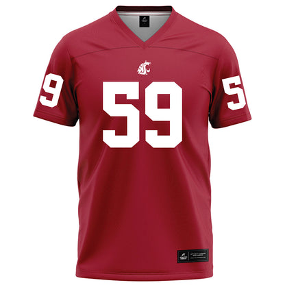 WSU - NCAA Football : Gavin Fugate - Red Football Jersey-0