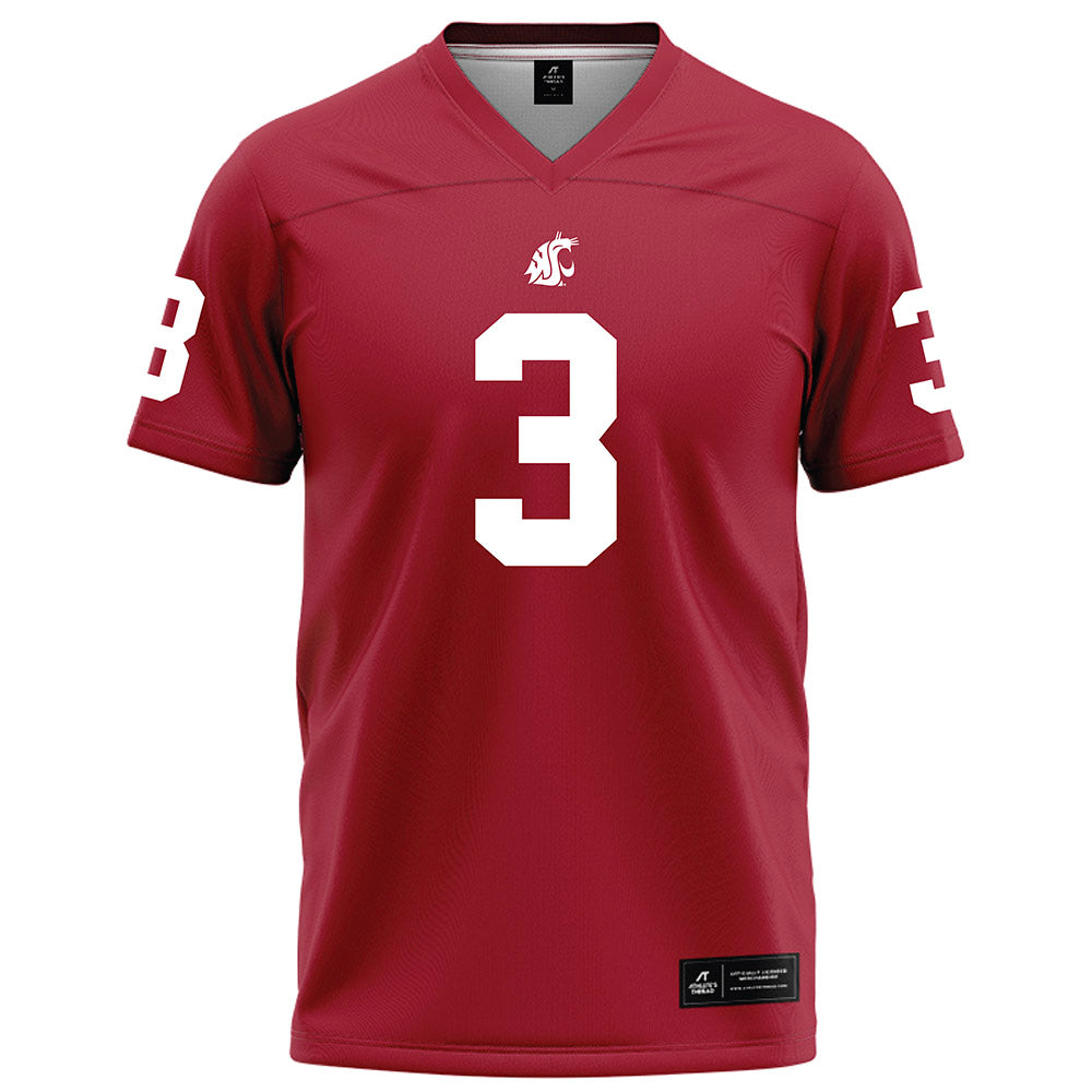 WSU - NCAA Football : Jaylen Thomas - Red Football Jersey-0