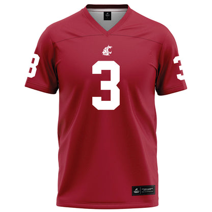 WSU - NCAA Football : Jaylen Thomas - Red Football Jersey-0