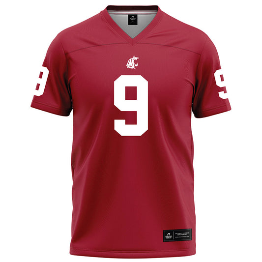 WSU - NCAA Football : Kirby Vorhees - Red Football Jersey-0