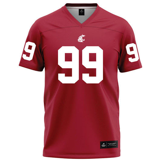 WSU - NCAA Football : Paul Hutson III - Red Football Jersey-0