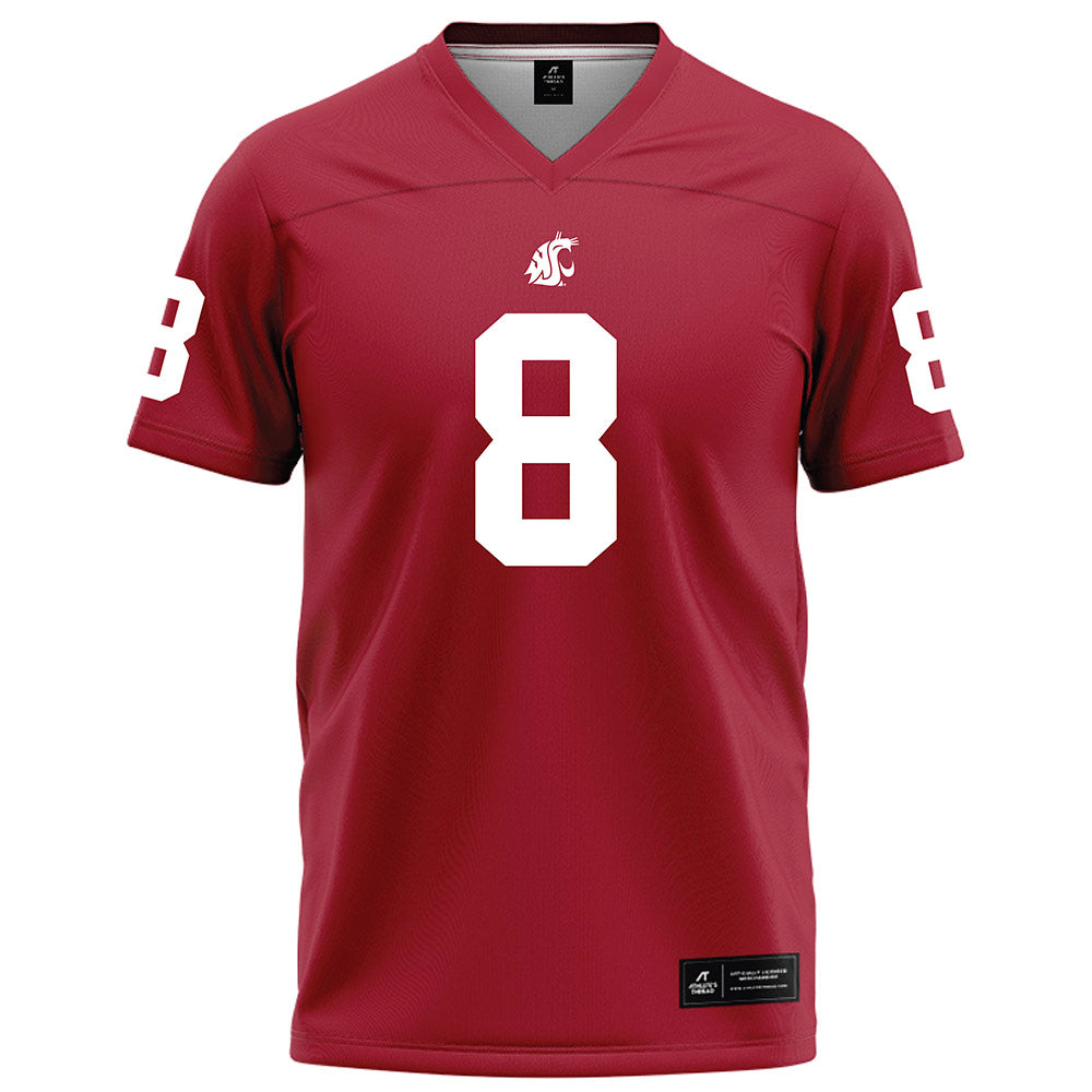 WSU - NCAA Football : Nylan Brown - Red Football Jersey-0
