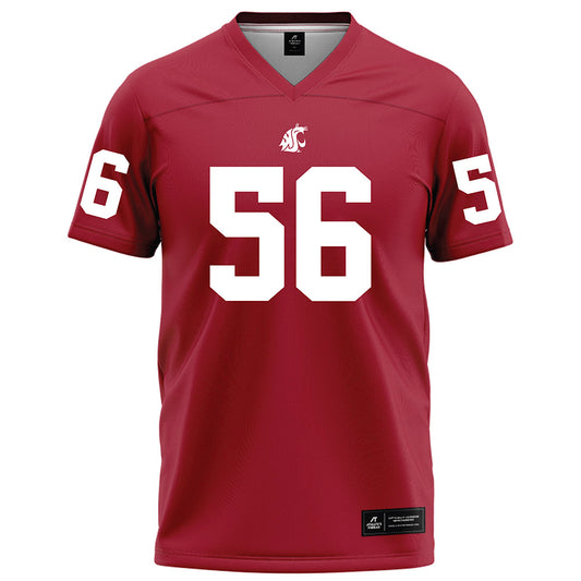 WSU - NCAA Football : Fernando Lecuona - Red Football Jersey-0