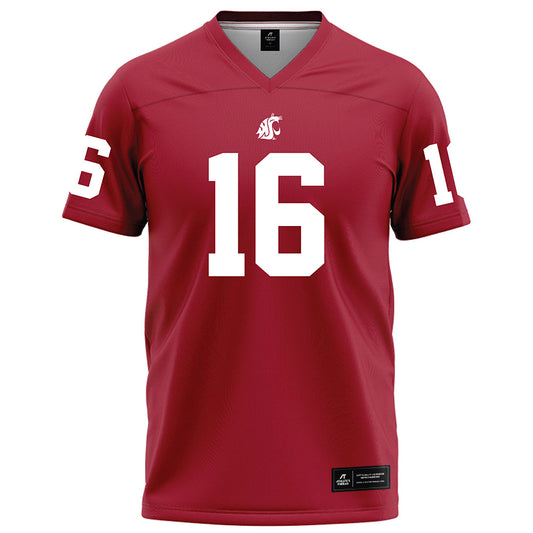 WSU - NCAA Football : Gavin Gray - Red Football Jersey-0