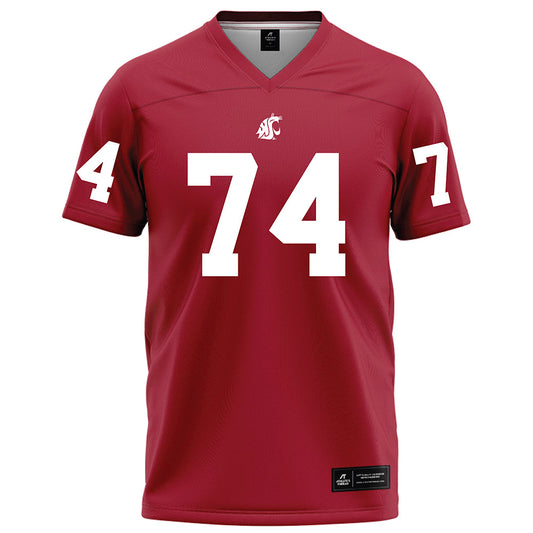 WSU - NCAA Football : Maximus McCree - Red Football Jersey-0