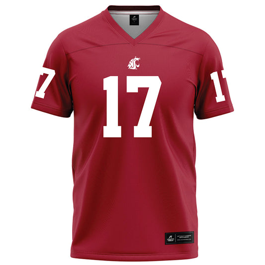 WSU - NCAA Football : Jamarey smith - Red Football Jersey-0