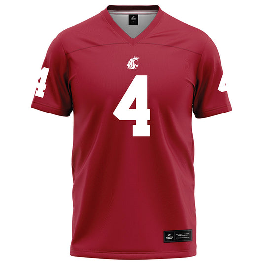 WSU - NCAA Football : Darrius Clemons - Red Football Jersey-0
