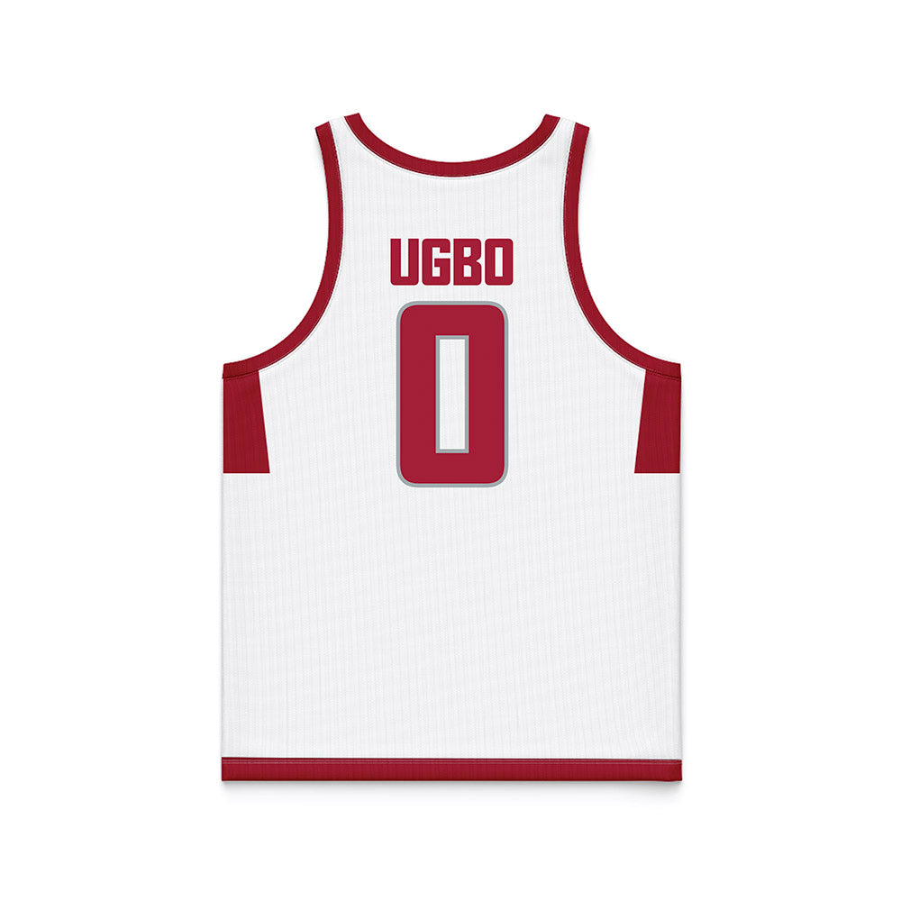 WSU - NCAA Men's Basketball : Emmanuel Ugbo - White Basketball Jersey-1
