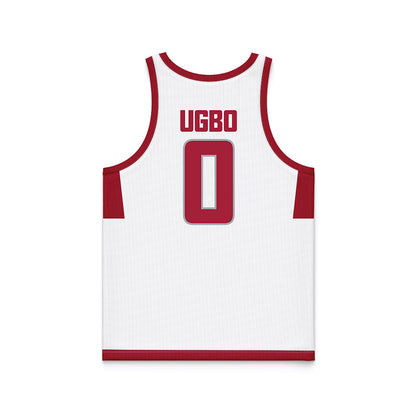 WSU - NCAA Men's Basketball : Emmanuel Ugbo - White Basketball Jersey-1