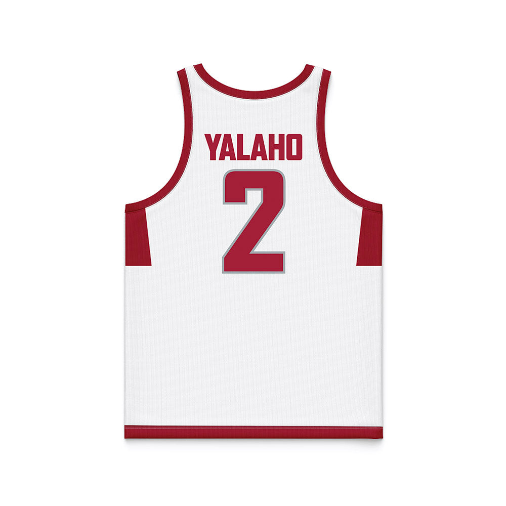 WSU - NCAA Men's Basketball : Eemeli Yalaho - White Basketball Jersey-1