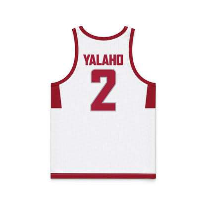 WSU - NCAA Men's Basketball : Eemeli Yalaho - White Basketball Jersey-1