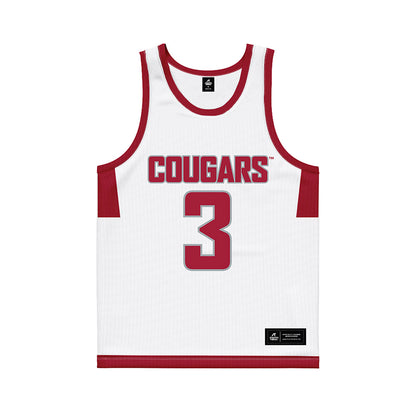 WSU - NCAA Men's Basketball : Simon Hildebrandt - White Basketball Jersey-0