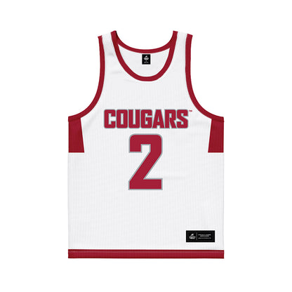 WSU - NCAA Men's Basketball : Eemeli Yalaho - White Basketball Jersey-0