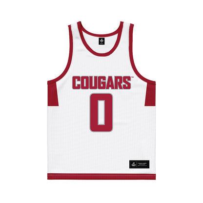 WSU - NCAA Men's Basketball : Emmanuel Ugbo - White Basketball Jersey-0