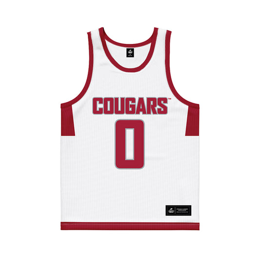 WSU - NCAA Men's Basketball : Emmanuel Ugbo - White Basketball Jersey-0