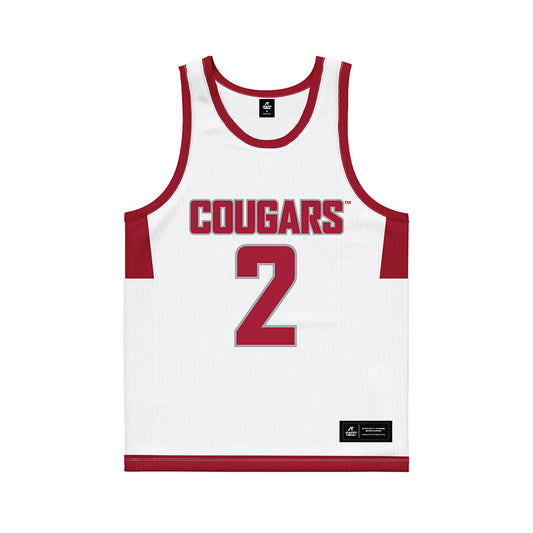 WSU - NCAA Men's Basketball : Tyler Kropp - White Basketball Jersey-0