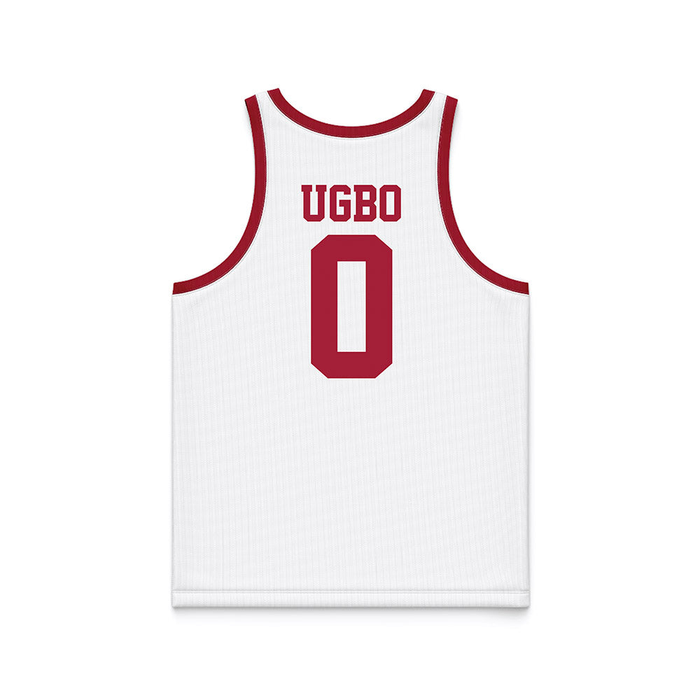 WSU - NCAA Men's Basketball : Emmanuel Ugbo - White Basketball Jersey-1